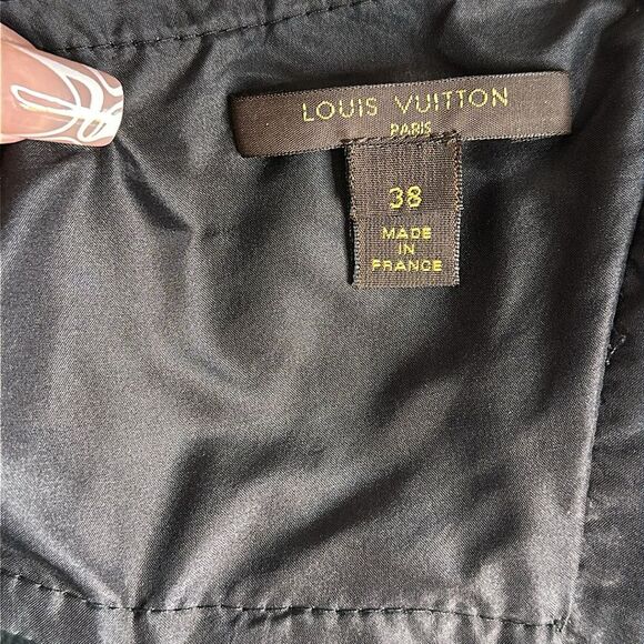 Louis Vuitton halter blue silk lining cut out back top size 38 - Picture 8 of 14